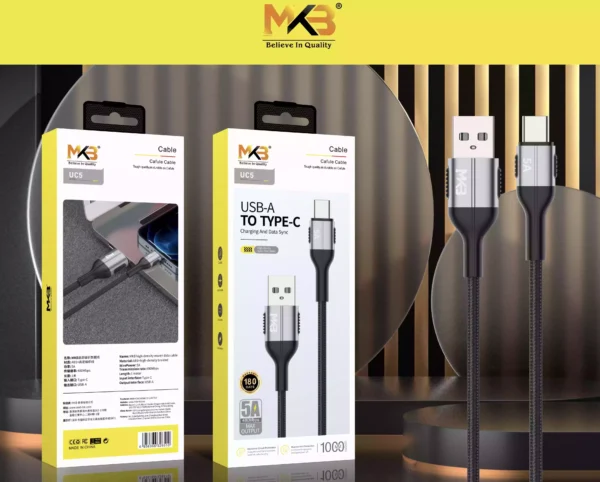 MKB UC5 BLUE USB TO TYPEC 5A CABLE