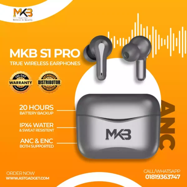 MKB S1 PRO ANC True Wireless Earphones