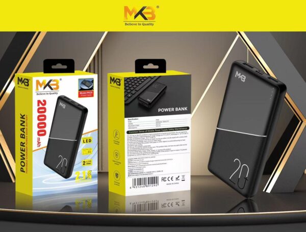 MKB PK20- 20000mAh POWER BANK LED DIGITAL DISPLAY - Image 2