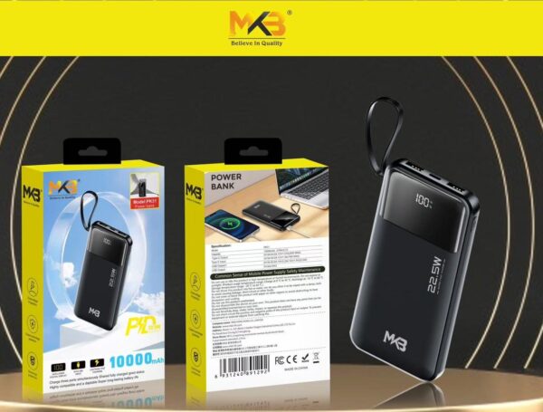 MKB PK31- 22.5W PD OUTPUT 10000mAh POWER BANK - Image 2