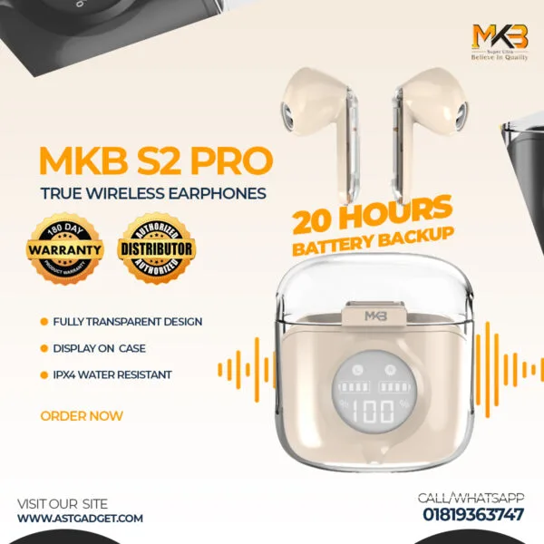 MKB S2 PRO ENC True Wireless Earphones