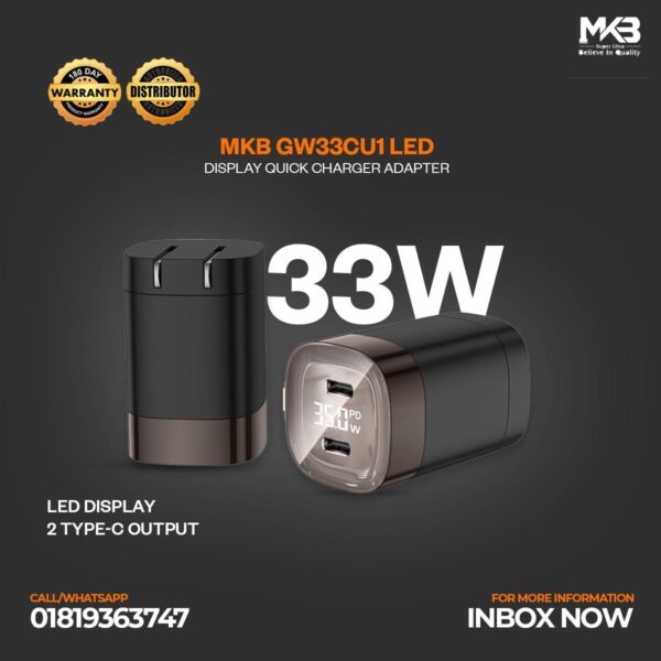 MKB GW33CU LED DISPLAY QUICK CHARGER ADAPTER - Image 2