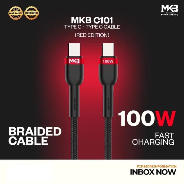 MKB C101 -100W CAFULE DATA CABLE TYPE-C To TYPE-C