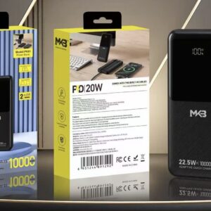 MKB PK61 22.5W PD OUTPUT 10000mAh POWER BANK WITH DIGITAL DISPLAY & DUAL CABLES