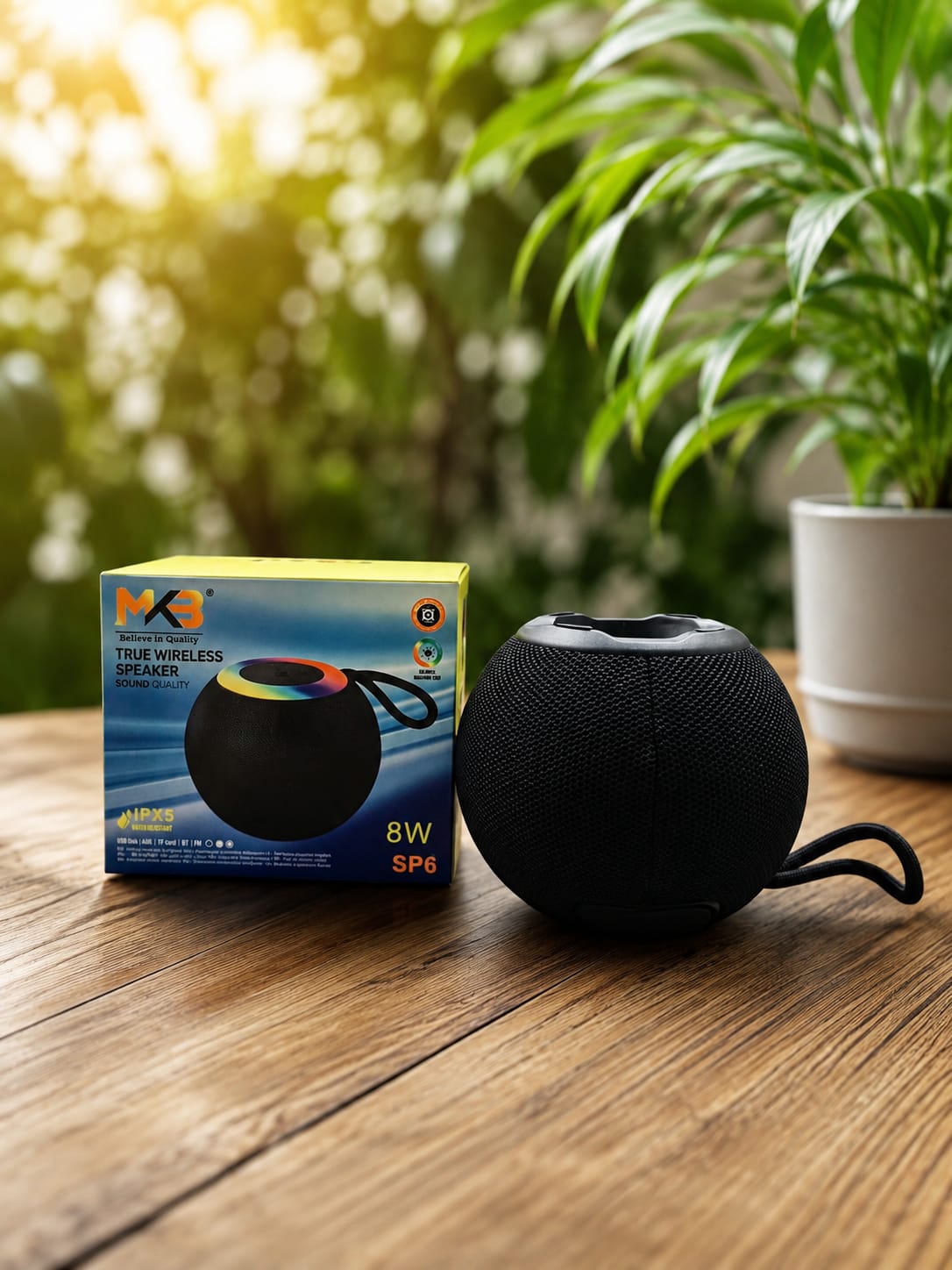 SP-6 TRUE WIRELESS SPEAKER. IPx5 SPLASH PRROF - Image 2